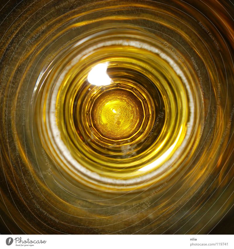 looked too deep into the beer glass Beer Yellow Round Circle Spiral Beverage Alcoholic drinks Glass
