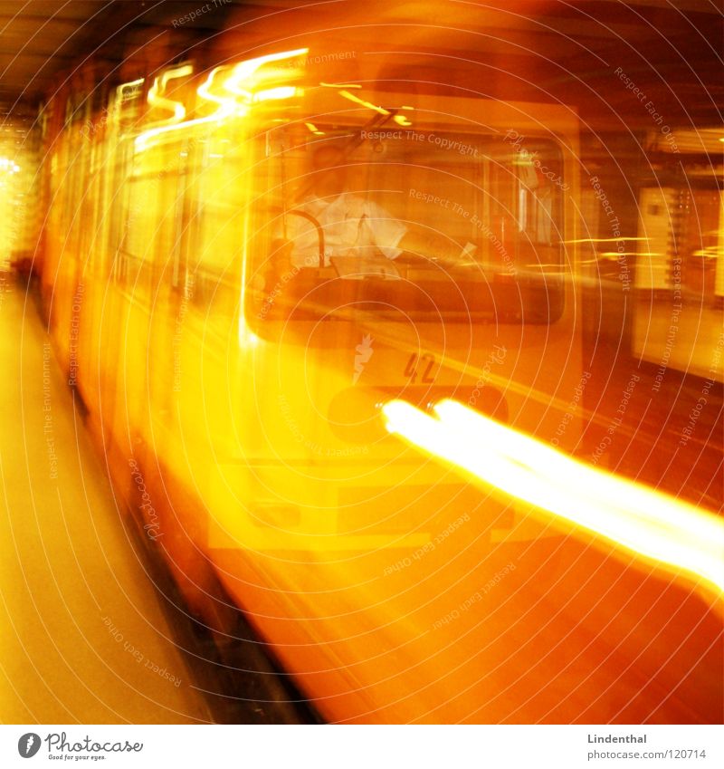 subway Yellow Underground London Underground Speed Driver Railroad tracks Direct Line Light Smear Switch Buttons Zone Train station Gold railway train fasr