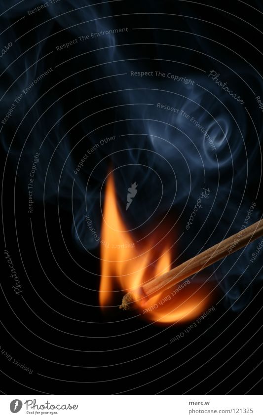 Anybody ever get fired? Match Burn Wood Macro (Extreme close-up) Close-up Blaze Smoke Steam Flame