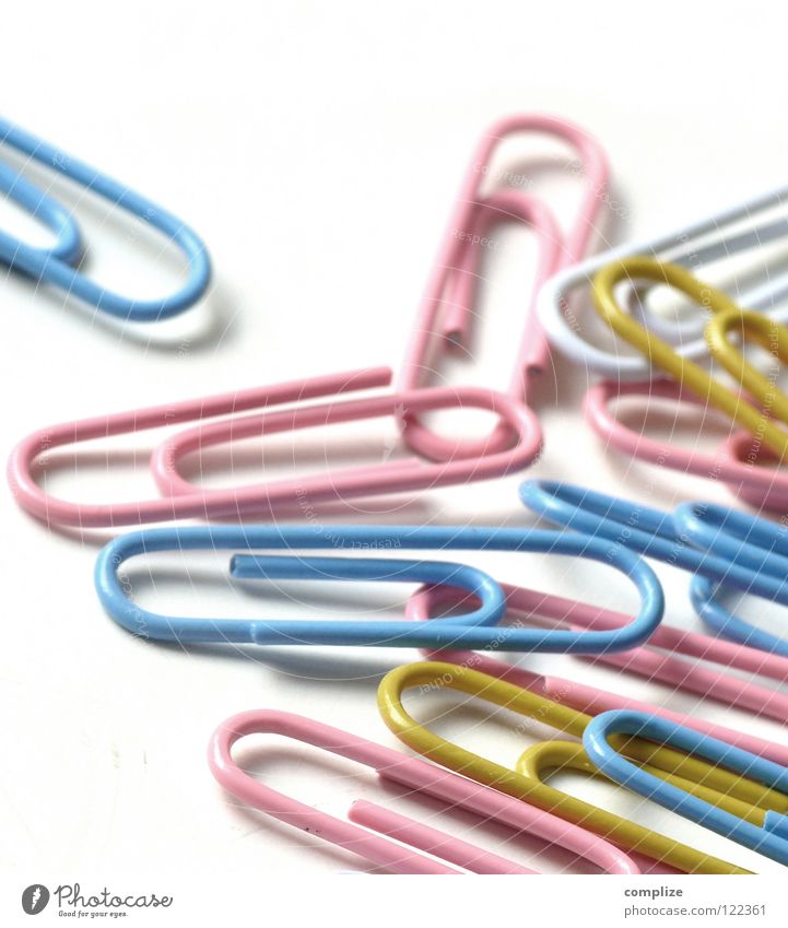 Office stuff for girls Bowl Table Education Stationery Metal String Many Blue Yellow Pink White Colour Equal Attachment Paper clip Holder Light blue Difference