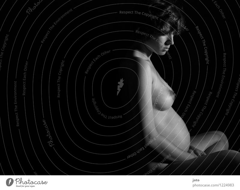 pregnant Beautiful Feminine Young woman Youth (Young adults) Mother Adults Contentment Acceptance Safety Safety (feeling of) Secrecy Warm-heartedness