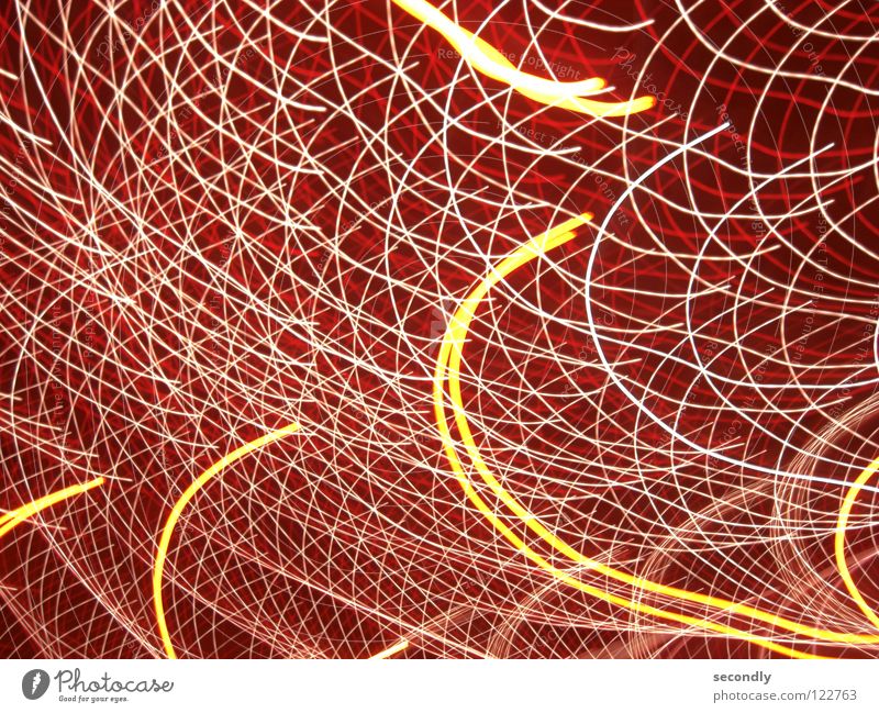 crazylights Light Construction Red Yellow Pattern Structures and shapes Long exposure Art Culture Floodlight Swirl