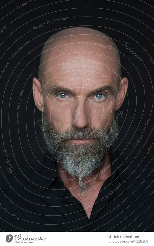 Actor - Julien Juergen Blaschke Man Adults 1 Human being 45 - 60 years Fashion Bald or shaved head Beard Stripe Looking Aggression Authentic Threat Cool (slang)