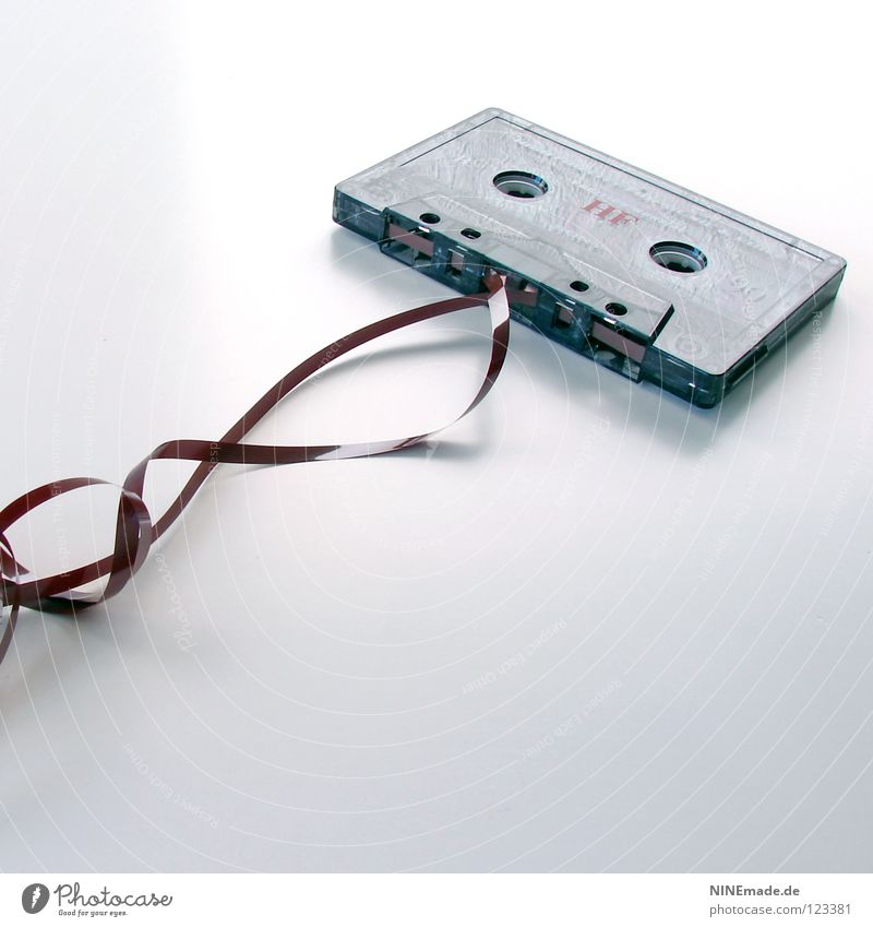 wallpaper Tape spaghetti Tape cassette Sound storage medium Muddled Brown Listening Broken Music Radio Play Occur Archaic Audio tape Retro Classic Classical