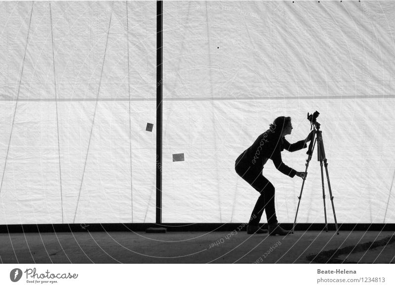 Addicted is the right angle to look at. Take a photo Profession Photographer Services Building Wall (barrier) Wall (building) Tripod Camera Work and employment