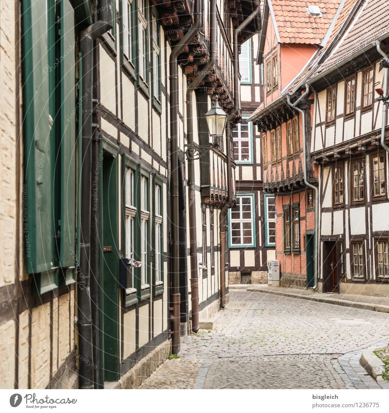 Quedlinburg I Vacation & Travel City trip Architecture quedlinburg Germany Europe Town Old town Deserted House (Residential Structure) Half-timbered house