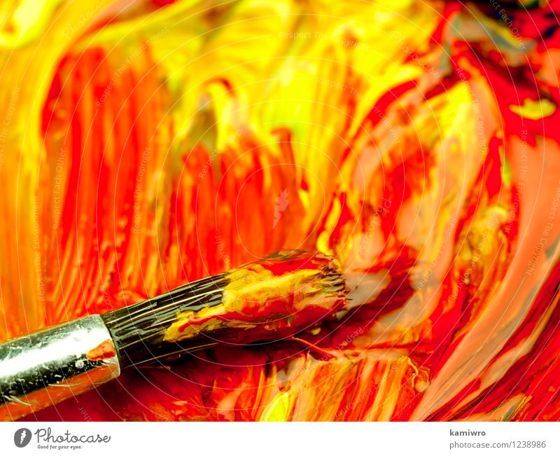 Paint brushes stock photo. Image of artist, decor, creative