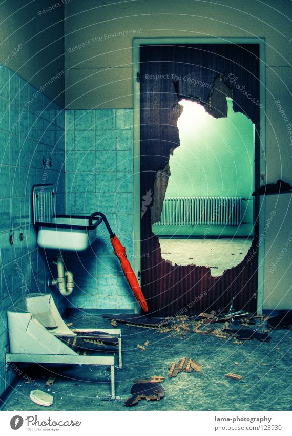 the other side Dismantling Rip Destruction Annihilate Vandalism Anger Aggression Bathroom Redecorate Sink Shard Pottery Mirror Flow Door Arise Switch