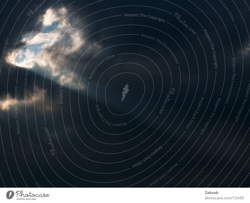 light breakthrough Clouds Light Breach Dark Rain Shadow Diffused light Converse Canopy Shaft of light Bright Sky Flashy Sunbathing Far-off places Weather Might