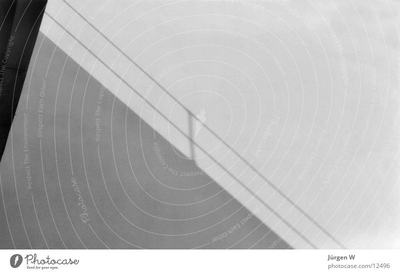 shadow Dessau Black White Architecture Shadow Handrail Meisterhäuser railing