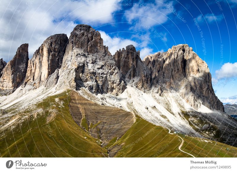 Dolomites Summer Mountain Hiking Landscape Alps Vacation & Travel Beautiful Relaxation Leisure and hobbies Tourism Trentino-Alto Adige Italy Langkofel