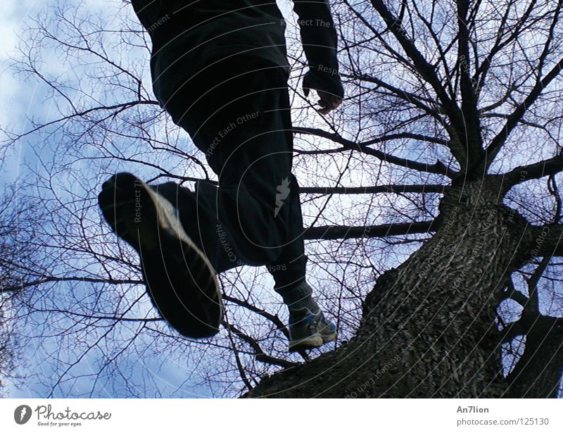 STEP ONE Tree Footwear Playing wallflip traceur boyfriend Sky Nike Upward