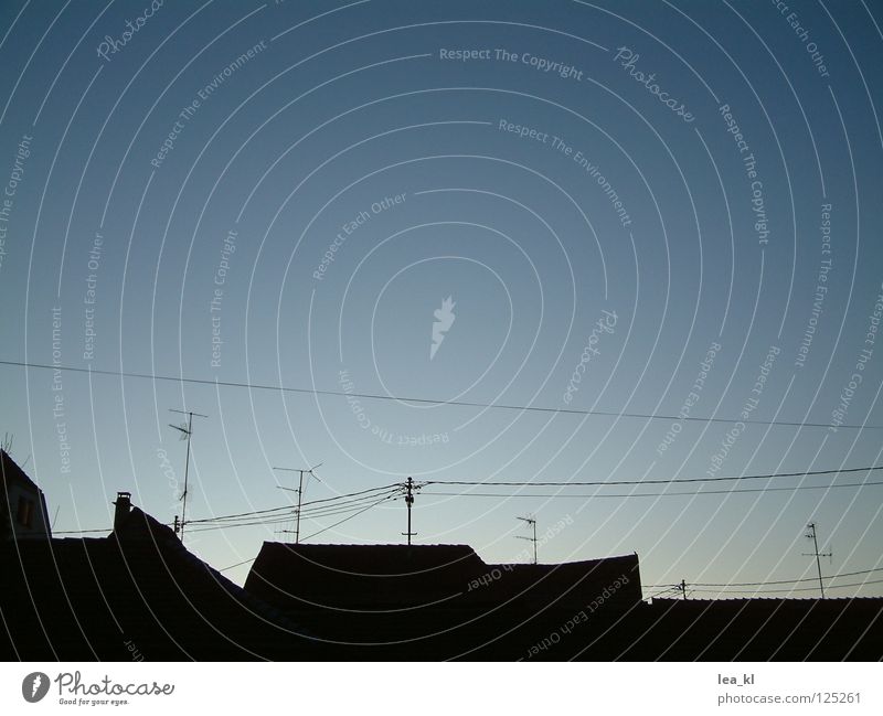 small-town skyline Roof Antenna Silhouette Wire Alba Iulia Communicate Skyline Dusk Cable Wissembourg