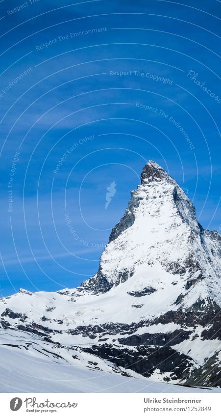 Summit cap 2 Vacation & Travel Tourism Trip Adventure Freedom Snow Mountain Environment Nature Landscape Sky Spring Beautiful weather Rock Alps Matterhorn