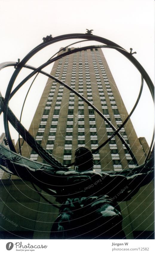 Atlas, New York Rockefeller Center New York City Americas Round Globe High-rise North America USA statute circle Ball building