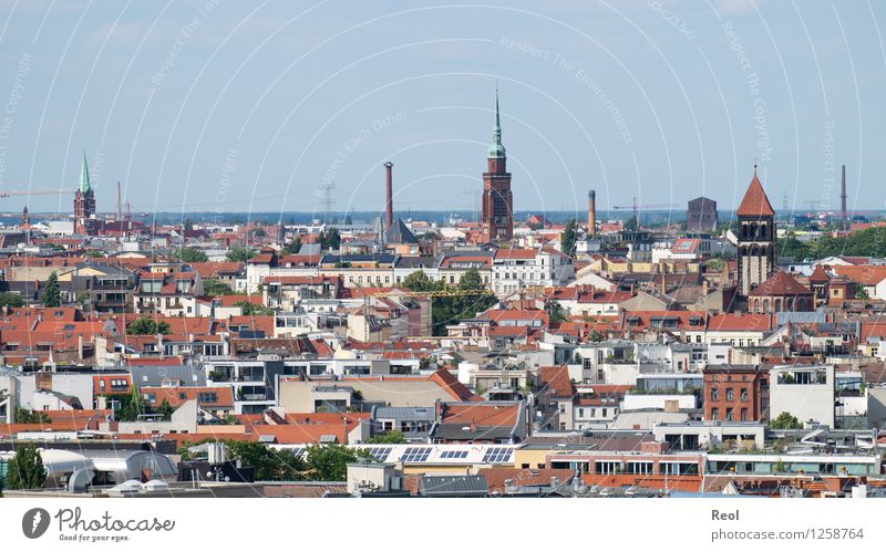 Roofs and Towers Sky Berlin Town Capital city Downtown Populated House (Residential Structure) Church Building Church spire Vacation & Travel Sharp-edged Red
