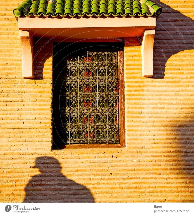 window in morocco africa and old construction wal brick Design House (Residential Structure) Decoration Town Building Architecture Facade Stone Concrete Metal