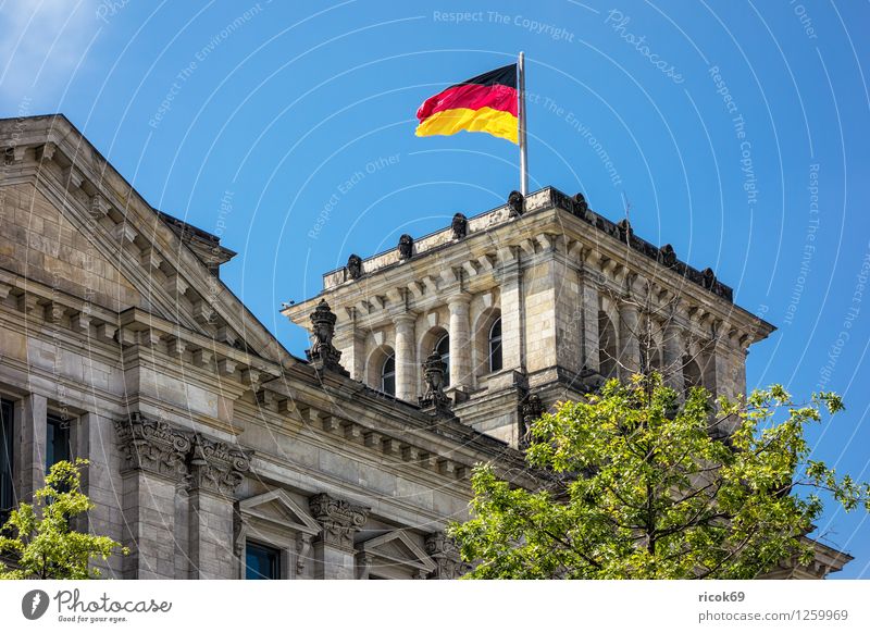 Reichstag building Vacation & Travel Tourism House (Residential Structure) Clouds Town Capital city Downtown Manmade structures Building Architecture