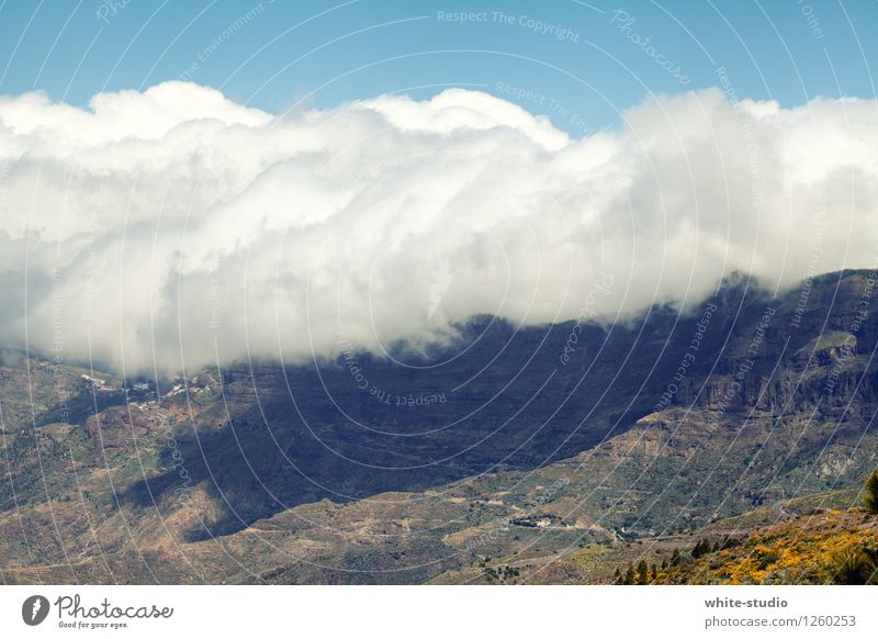 cloud mountains Hill Rock Mountain Discover Clouds Cloud field Mountain cloud Bank of clouds Band of cloud Cloud formation Mountain range Colour photo