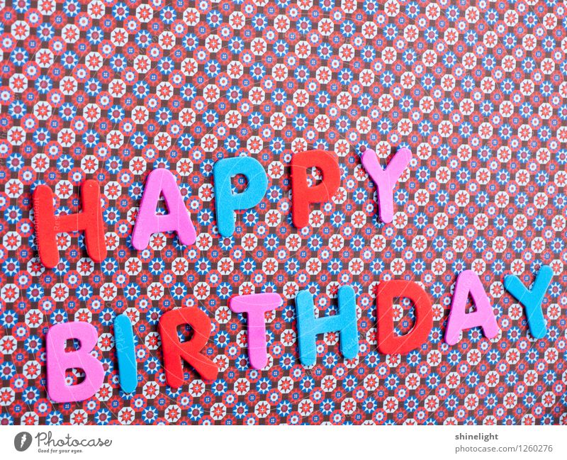 Happy Birthday Flowers on Red Background - Free Stock Photo