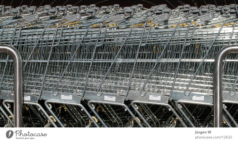 in rank and file Carpool Shopping Trolley Services aldi Metal sb-laden Row Consumption trolley