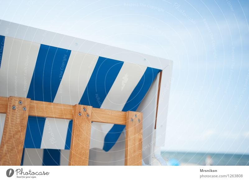 Baltic Vacation & Travel Far-off places Summer Summer vacation Beach Ocean Waves Wood Water Swimming & Bathing Beach chair Baltic Sea Usedom Maritime recover