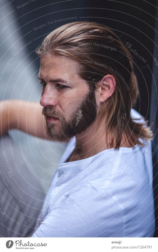 He did. Masculine Young man Youth (Young adults) Adults 1 Human being 18 - 30 years Long-haired Beard Cool (slang) Hip & trendy Beautiful Colour photo