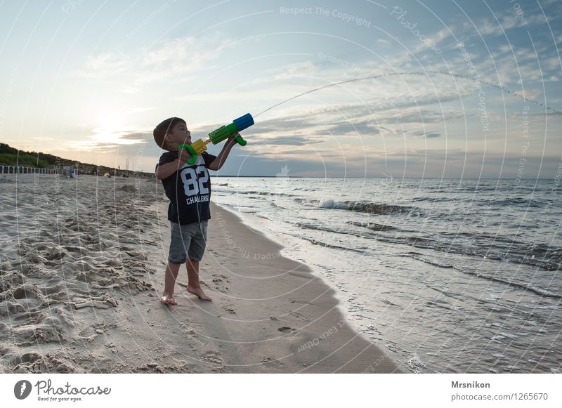 Water march Cure Vacation & Travel Trip Adventure Far-off places Freedom Summer Summer vacation Sun Beach Ocean Island Waves Child Toddler Boy (child) Partner