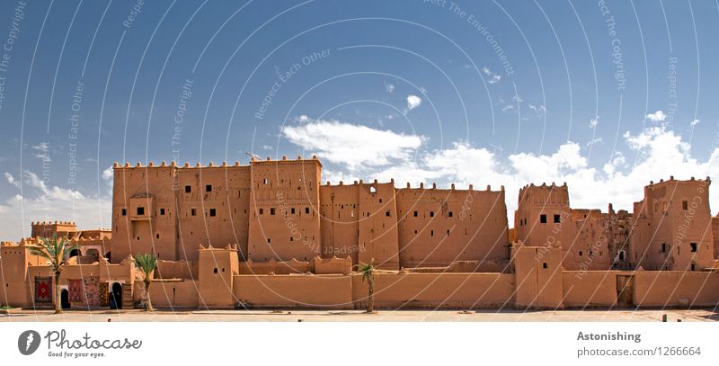 Kasbah in Ouarzazate Morocco Africa Town House (Residential Structure) Castle Ruin Places Tower Manmade structures Building Architecture Wall (barrier)