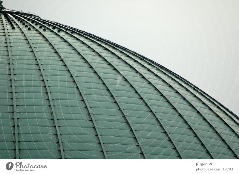 Tonhalle Roof Round Green Architecture Detail Copper Duesseldorf tonhalle green copper