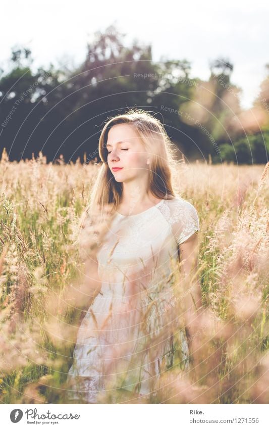 Feel the summer. Human being Feminine Young woman Youth (Young adults) Adults 1 13 - 18 years Child 18 - 30 years Environment Nature Landscape Summer Meadow