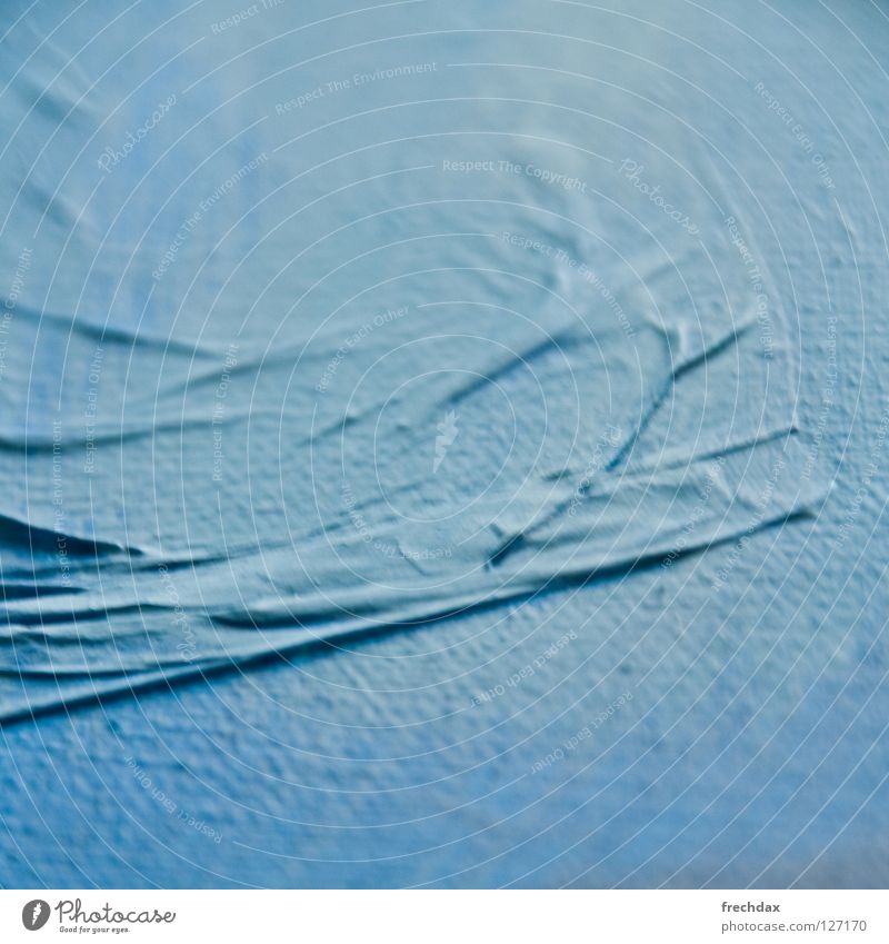 Ocean of Paper II Blue tone Waves Tissue paper Cloth Grainy Swell Cyan Incline Square Blur Art Painting and drawing (object) Tone-on-tone Culture Shadow Image