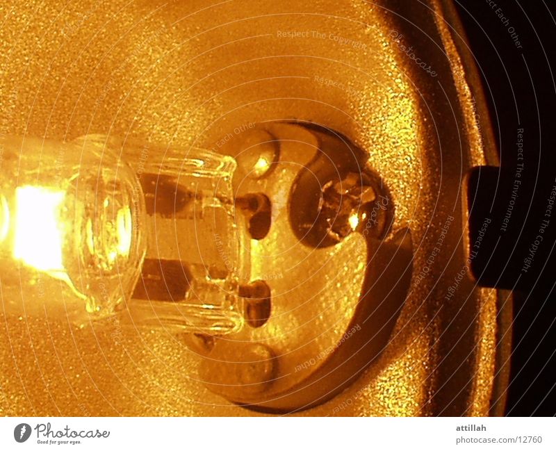 lamp Lamp Near Yellow Aluminium Bright halogen