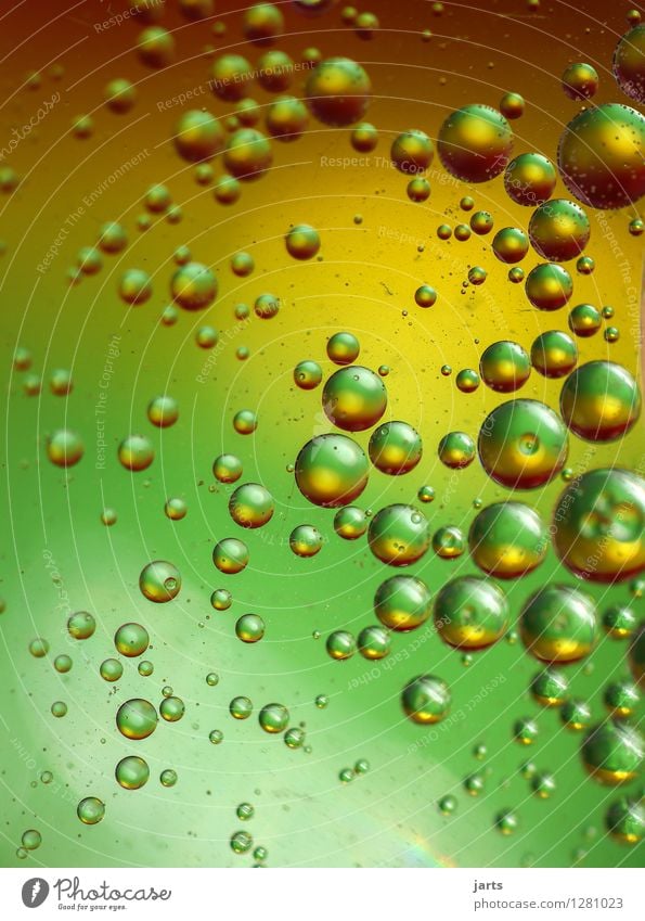 colour your life #9 Water Exceptional Fluid Wet Brown Yellow Gold Green Creativity Round Bubble Background picture Multicoloured Abstract Drop Hover