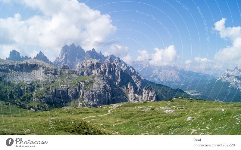 Dolomites II Vacation & Travel Tourism Mountain Environment Nature Landscape Elements Sky Clouds Summer Meadow Hill Alps Cadini Group Peak South Tyrol Blue