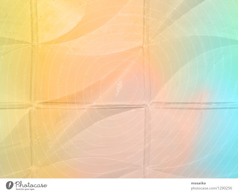 pastel color design on a wall - textured abstract background Design Wellness Wall (barrier) Wall (building) Stone Cool (slang) Blue Multicoloured Yellow Pink