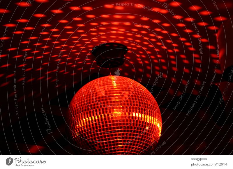 Disco, disco!!! Party Rotate Light Reflection Red Leisure and hobbies Sphere Feasts & Celebrations Lighting Movement