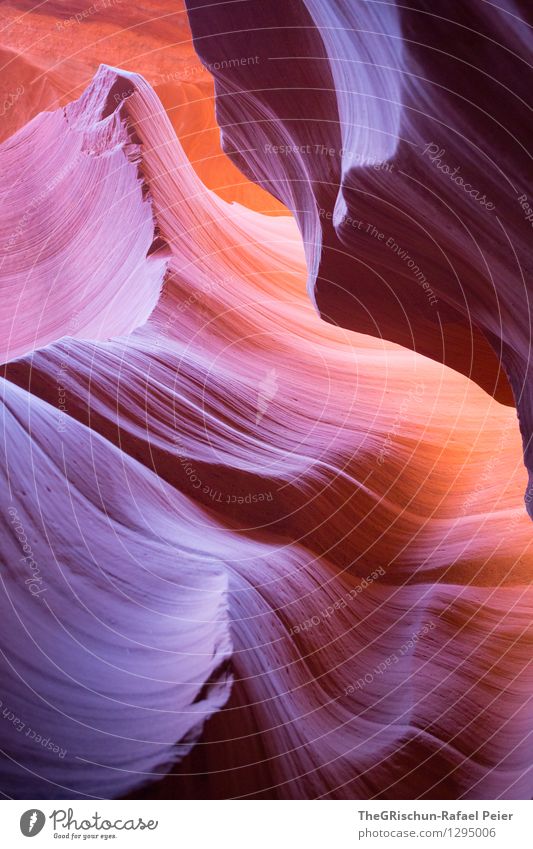 antelope Environment Nature Landscape Earth Sand Blue Brown Yellow Gray Violet Orange Pink Red Black Enthusiasm Antelope Canyon USA Travel photography To enjoy