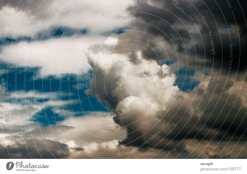 Clouds Sky Freedom Ease Easy Rain Rainwater Air Background picture Thunder and lightning Cumulus Wind Raincloud Structures and shapes Storm clouds Weather