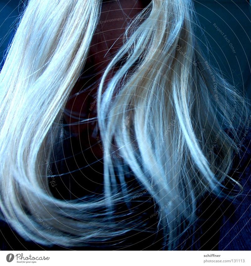 Shake your hair... Hair and hairstyles Wig Blonde Strand of hair Grief Crybaby Unfriendly Withdrawn Sleep Doze Lovesickness Distress Woman Feminine Forehead