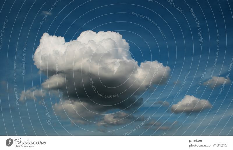 cloud Clouds White Gray Bad weather Dark Large Impressive Sky Thunder and lightning Power Force Blue Weather Rain Structures and shapes