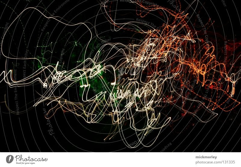 light sperm Long exposure Exposure Stripe Chaos Painting and drawing (object) Time Muddled Black Background picture Wobble Universe Line warr Agitated