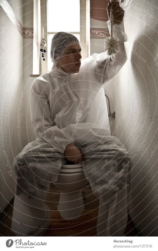 Toilets.control Suit Toilet brush White Pure Investigate Bacterium Crazy Joy Testing & Control Clean Brush Sit camo pants