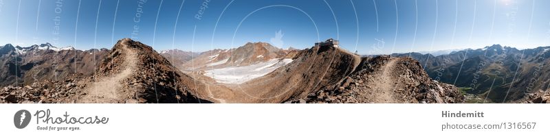 lunar landscape Environment Nature Landscape Elements Hill Rock Alps Mountain Texel group Ortler Peak Snowcapped peak Glacier Hut Hotel Cable car Chair lift