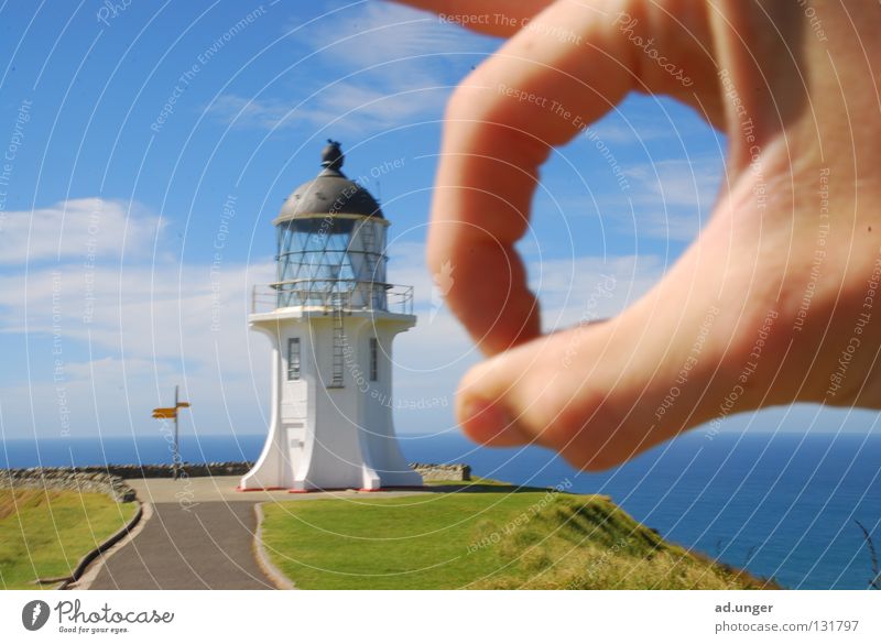 Gone, you! Cape New Zealand Coast Navigation lighthouse cape reinga Tasman Sea Pacific Sea chess