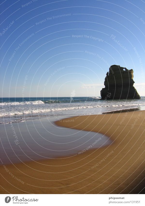 One Apostle Great Ocean Road Beach Melbourne Australia Blue sky Relaxation ocean water 12 apostles Sky Rock Tasman Sea