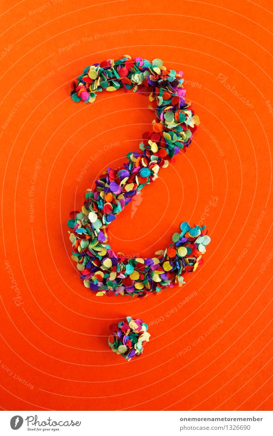 question mark Art Work of art Esthetic Orange-red Question mark Confetti Multicoloured Punctuation mark Letters (alphabet) Typography Mosaic Many Point