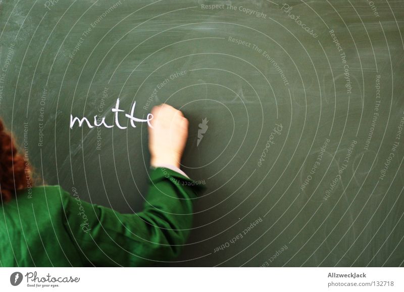 mother Mother Education Letters (alphabet) Feminine Parents Green Characters Communicate Signs and labeling Chalk Write Professional training teach table chalk