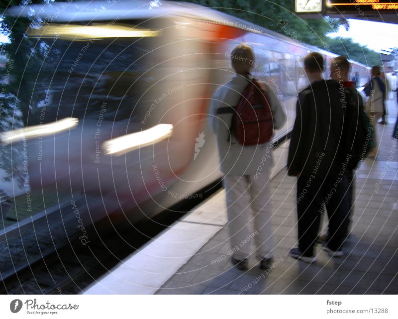 Arriving subway Underground Speed Transport Hamburg