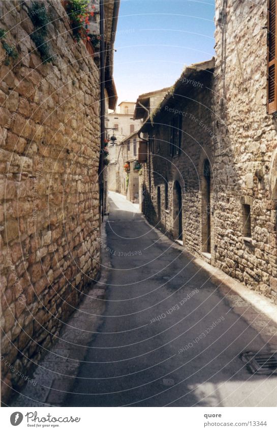 Bella Tuscany #1 Italy Assisi Alley Vacation & Travel Summer Sun Europe Shadow